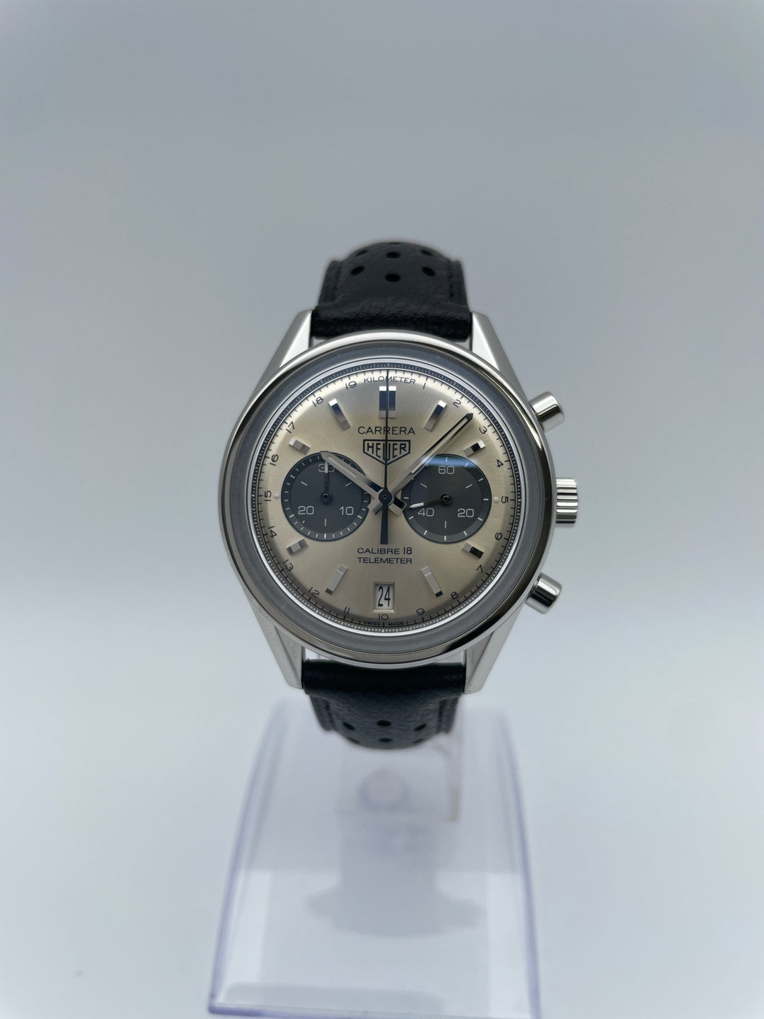 タグホイヤー カレラ キャリバー18クロノグラフ テレメーターグラスボックス