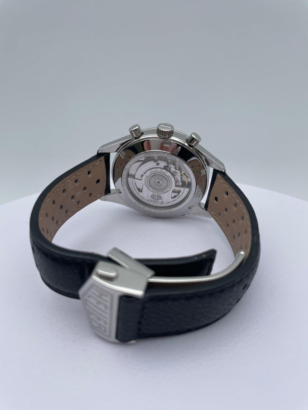 タグホイヤー カレラ キャリバー18クロノグラフ テレメーターグラスボックス